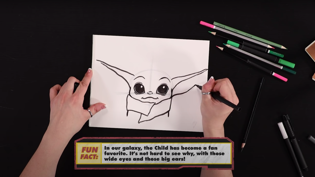 Learn To Draw Baby Yoda And Other Star Wars Characters
