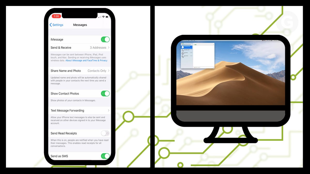 how to sync android with mac on imessage