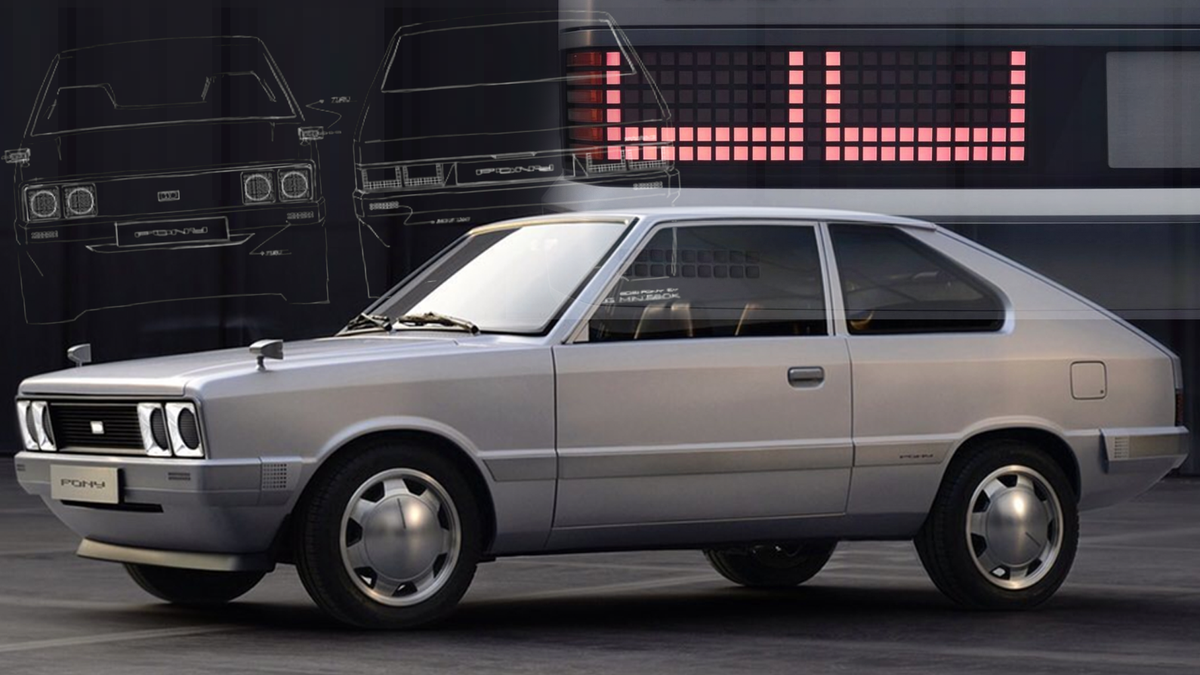 Hyundai surprised us with a cool EV mode of an old Hyundai Pony
