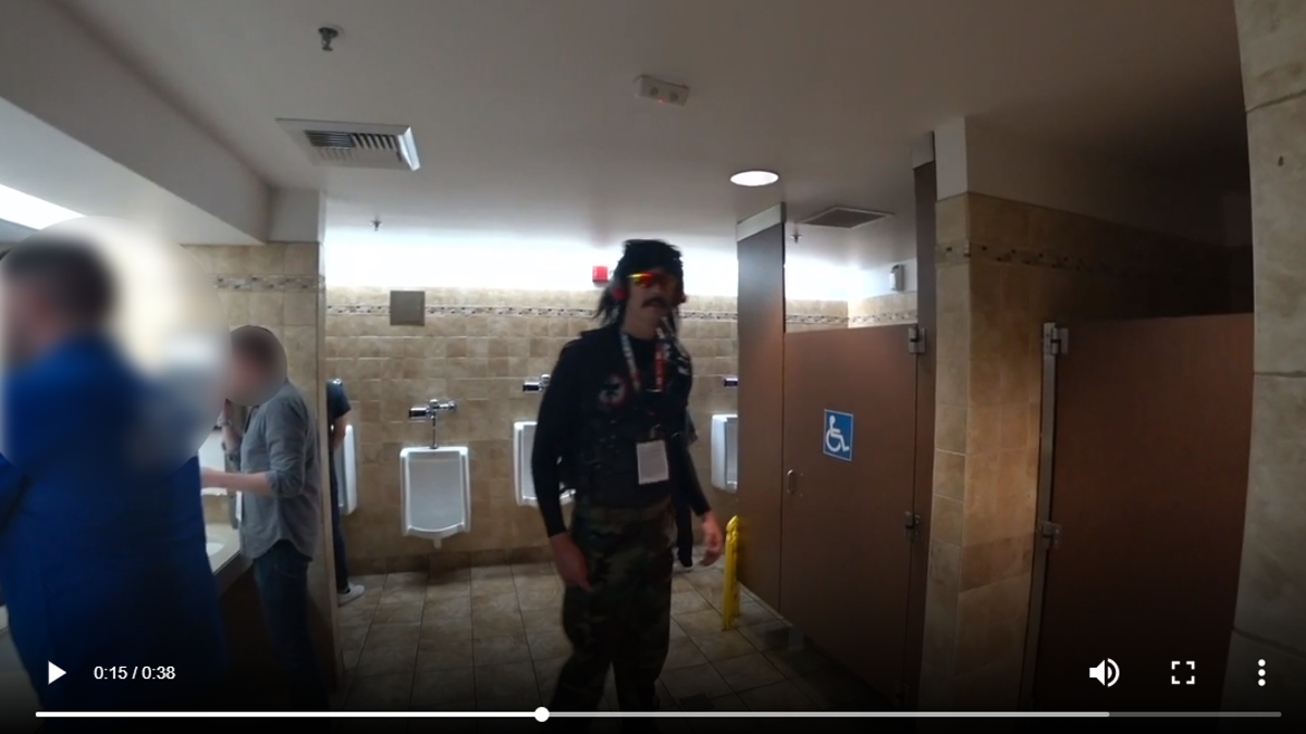Dr Disrespect Streams Inside An E3 Bathroom, Gets Banned From Twitch [Update: E3 Badge Revoked]