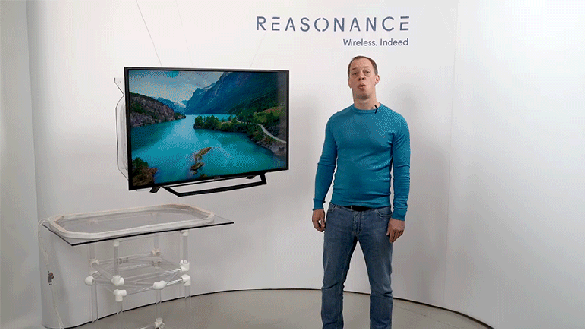 Reasonance claims it can power an entire TV wirelessly