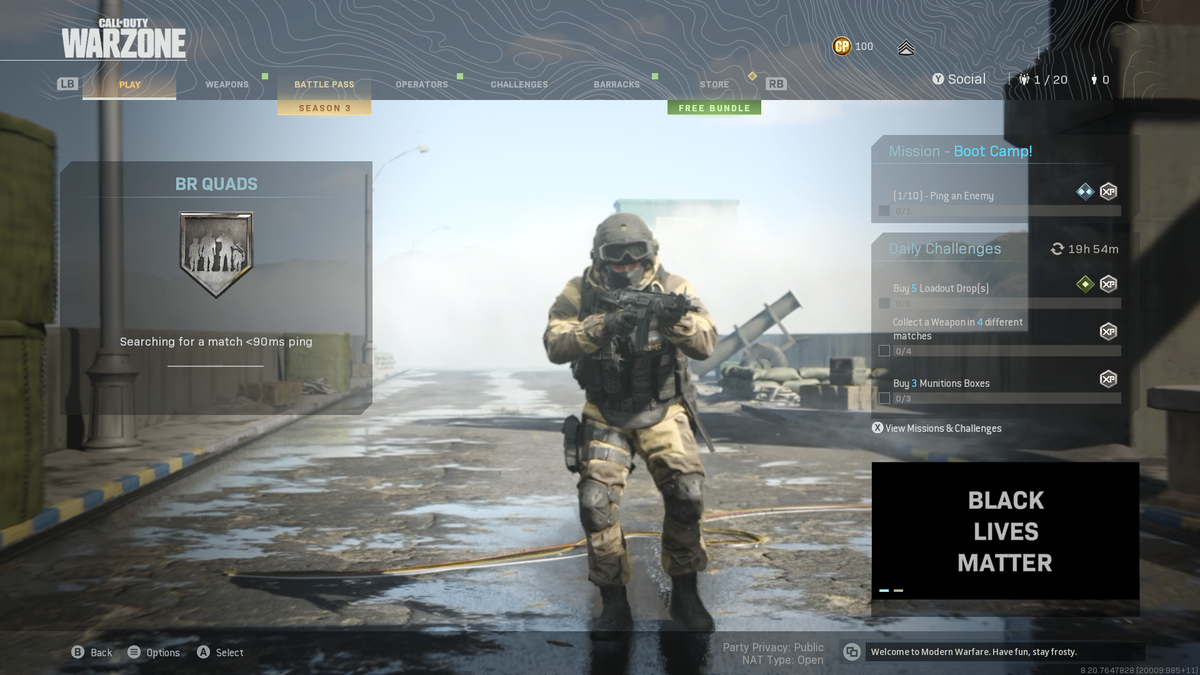 Call Of Duty Modern Warfare Adds Black Lives Matter Message Flipboard