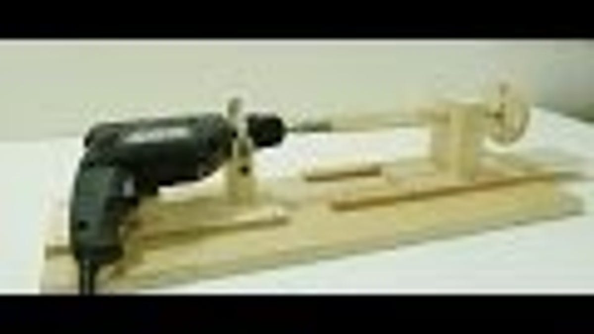 Transform a Power Drill Into a Miniature Wood Lathe