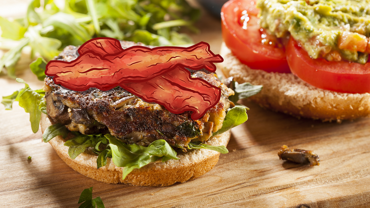 Order The Veggie Burger With Bacon