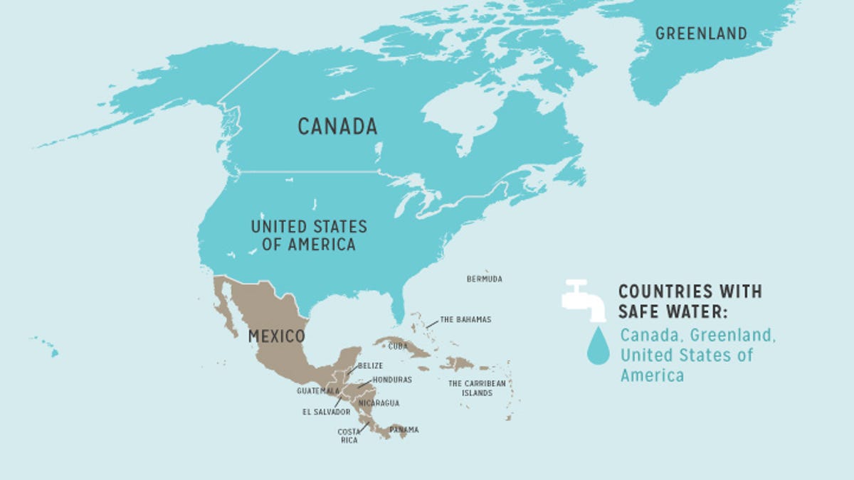 Know What Countries Guarantee Drinkable Tap Water With This Graphic