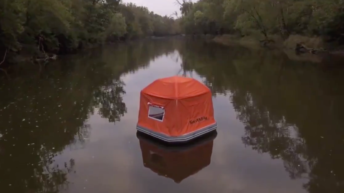 This floating tent offers you a cool new way to die while camping.