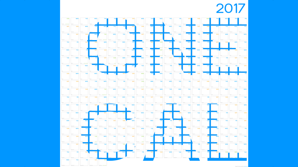 This Free 2017 Calendar Is Perfect For The Don T Break The Chain