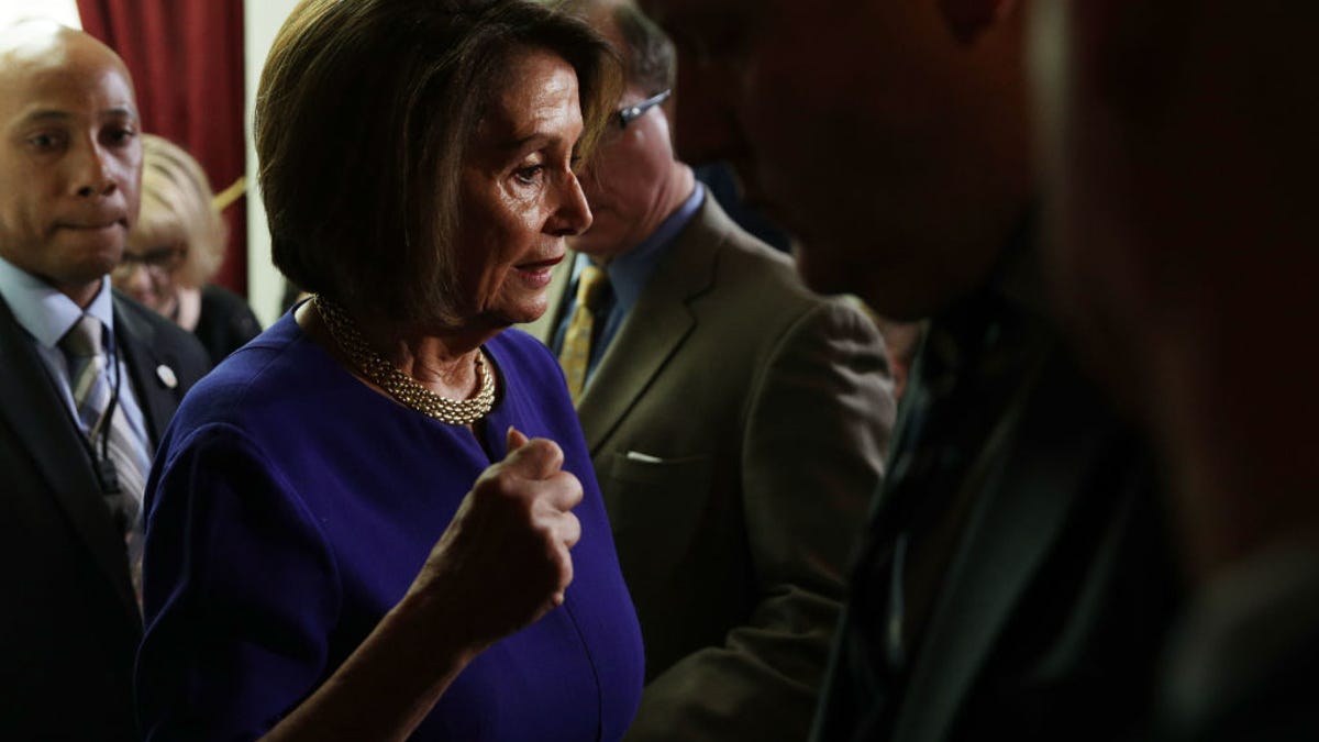 House Speaker Nancy Pelosi Meets With House Democrats Over Growing Calls For Impeachment