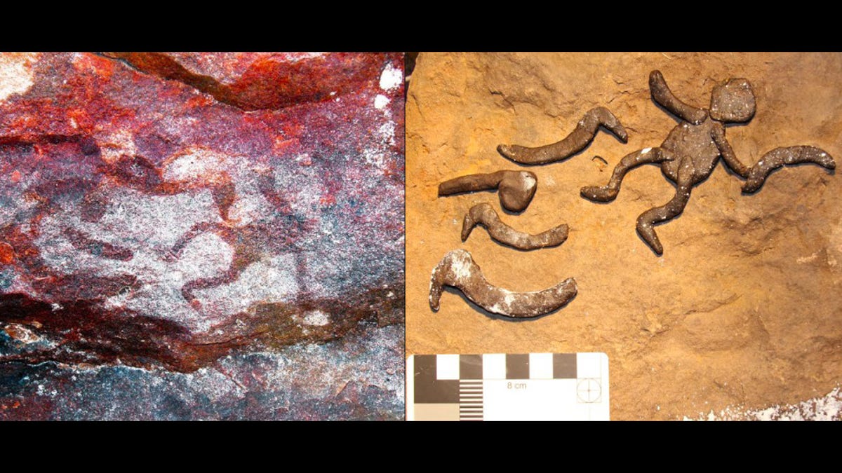 photo of Miniature Rock Art Found in Australia May Have Been Stenciled by Children image