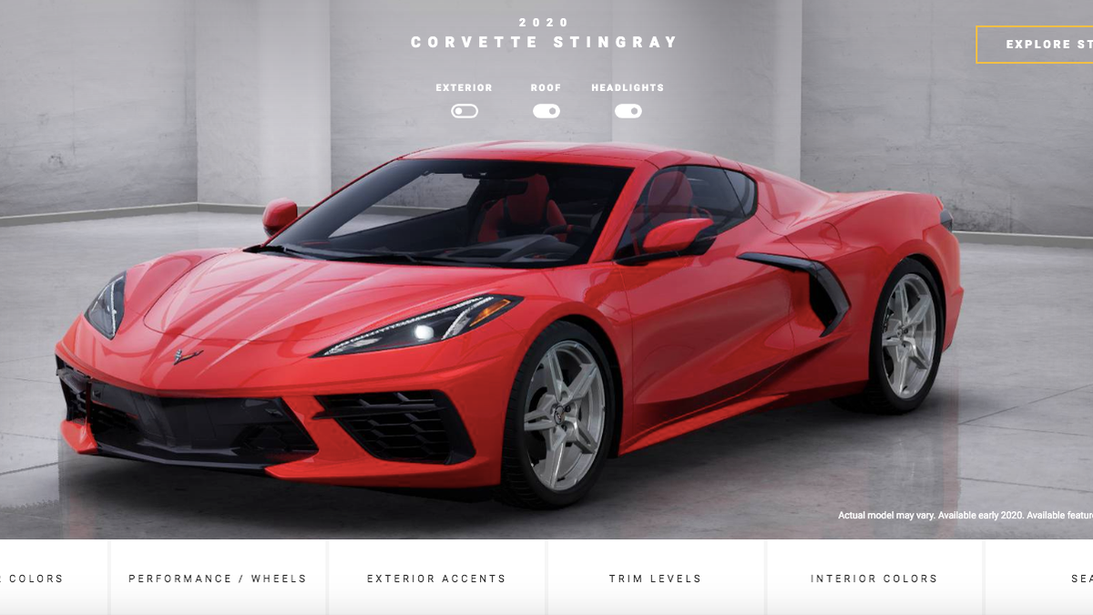 Let S Configure Your 2020 C8 Corvette Stingray