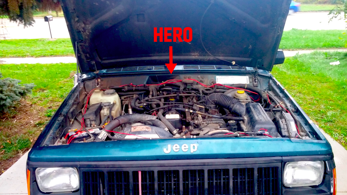 Heroic 4.0Liter Jeep Engine Thwarts Car Thief's Getaway