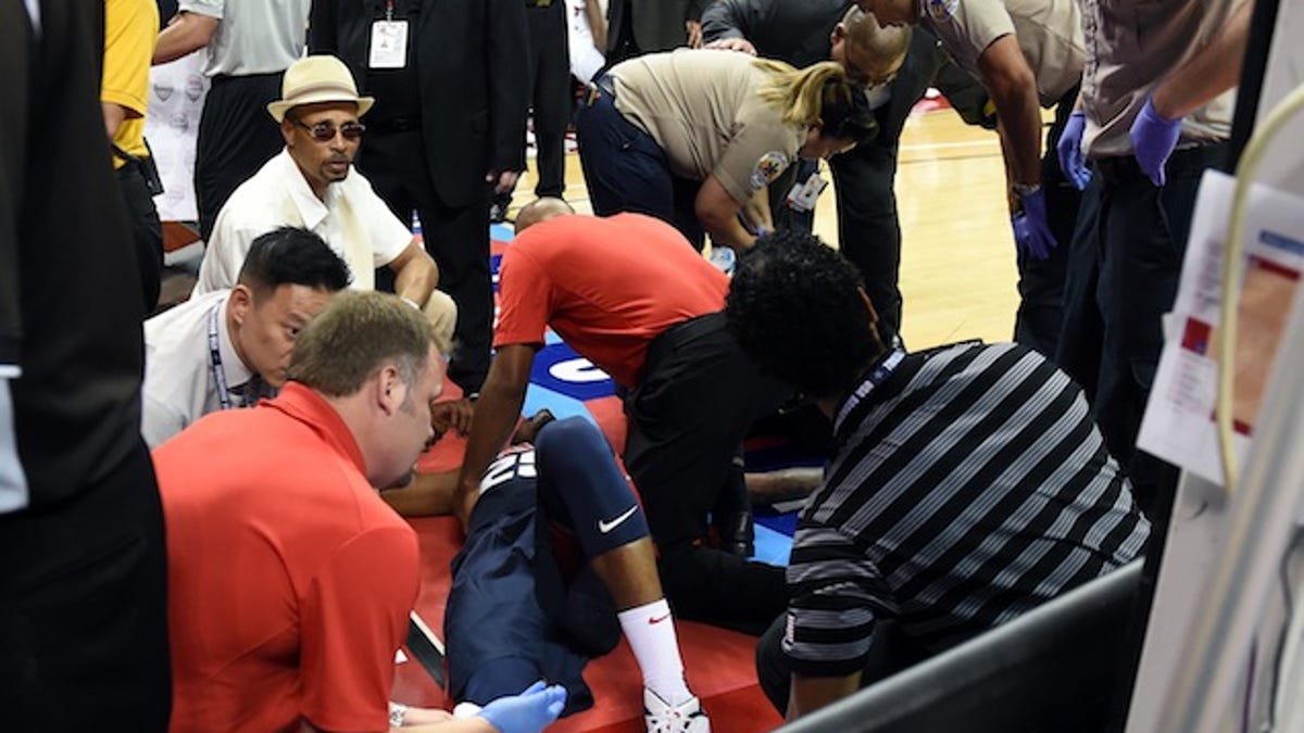Paul George Breaks His Leg Horrifically In Team Usa Scrimmage