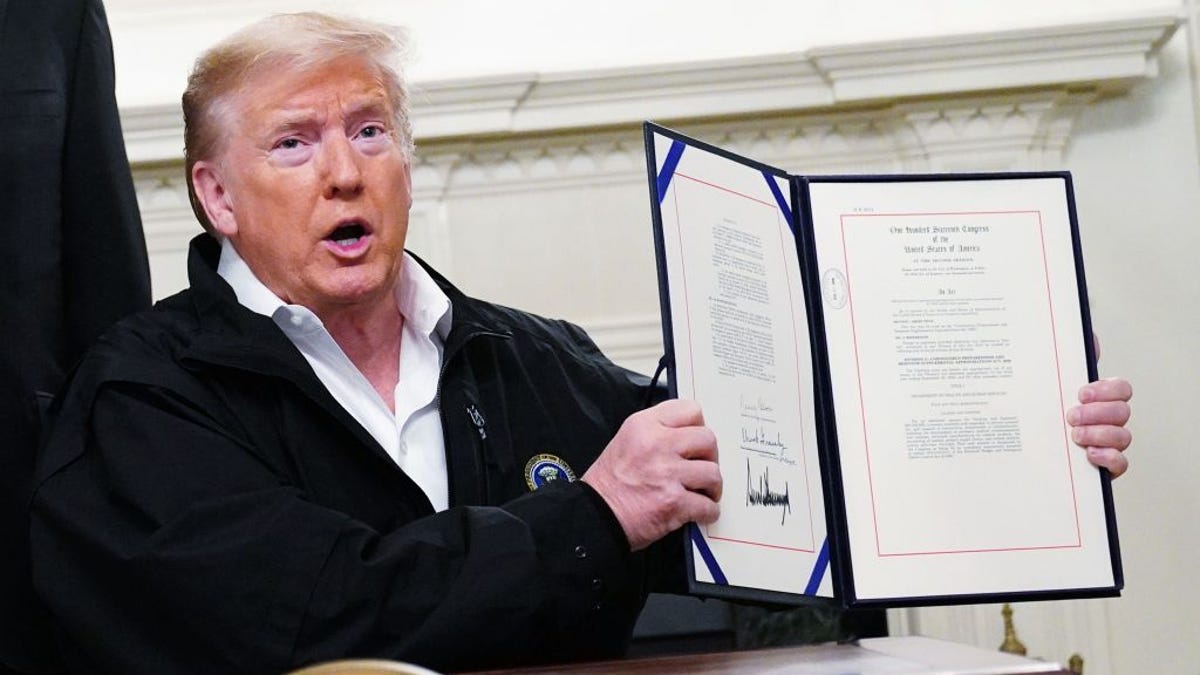Trump wants his name added to coronavirus stimulus checks so america