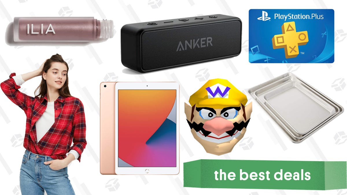 Wednesday's Best Deals: PlayStation Plus Subscription, New iPad, Anker Speakers, Nordic Ware Sheet Pans, UNIQLO Flannel, Ilia Chromatic Eye Tint, and More