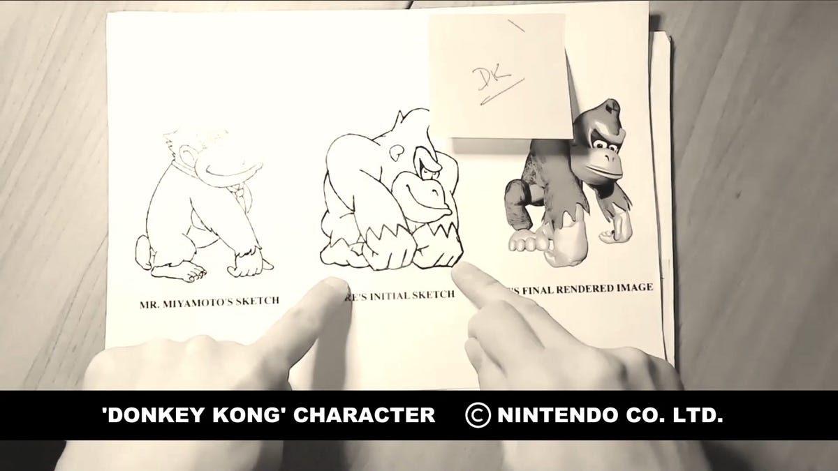Rare sketches of Donkey Kong Country show the early evolution of DK