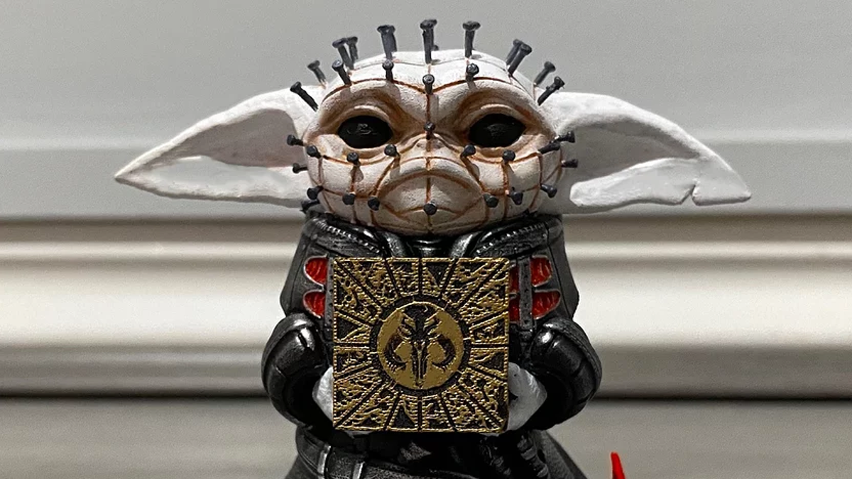 Such sights to show you, Pinhead Baby Yoda has