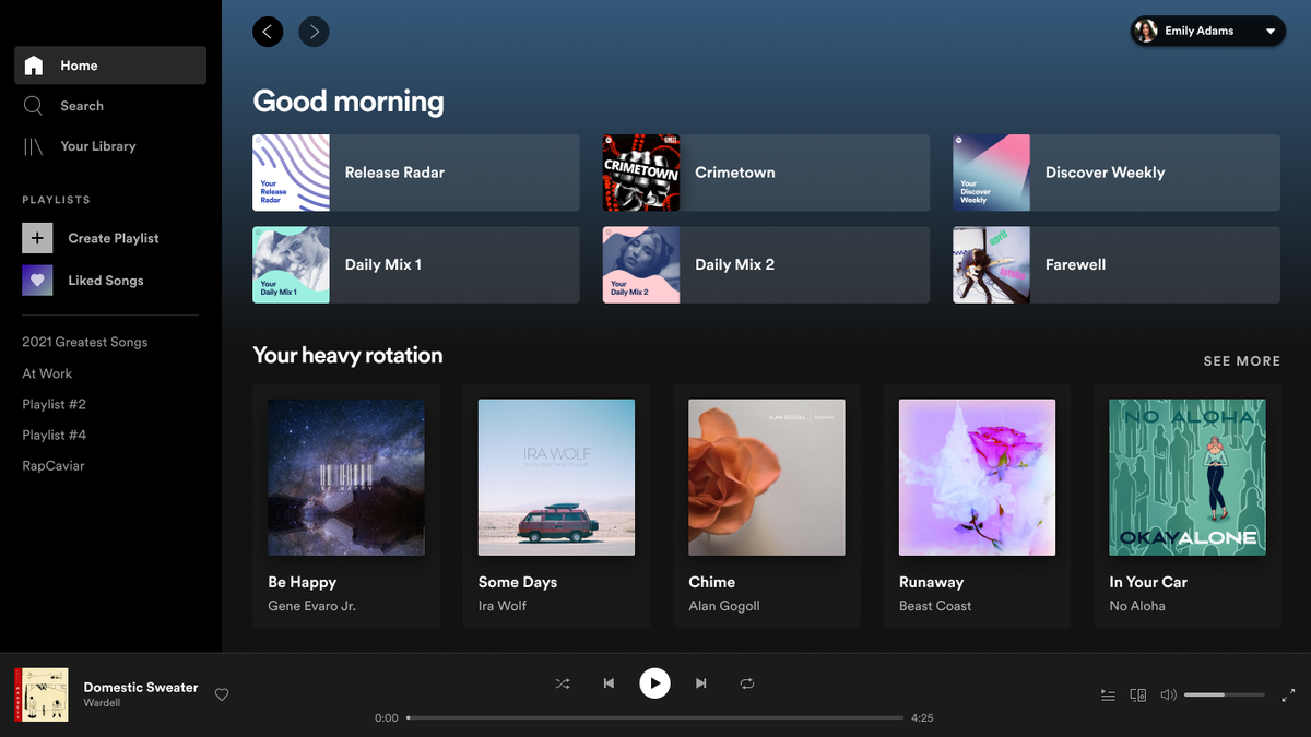 Spotify brings a review of the home screen on the desktop and on the web