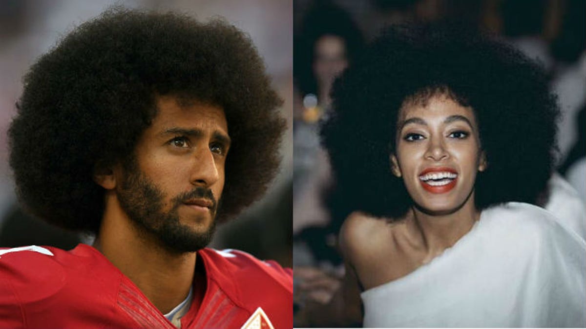 celebrities with afros
