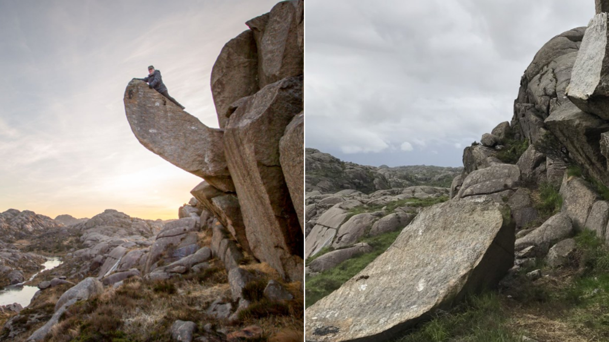 Some Dick Destroyed Norway's Beloved Troll Penis Rock.