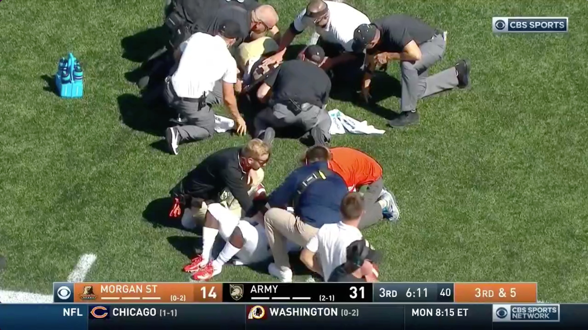 Morgan State Running Back Leaves Field In Ambulance After