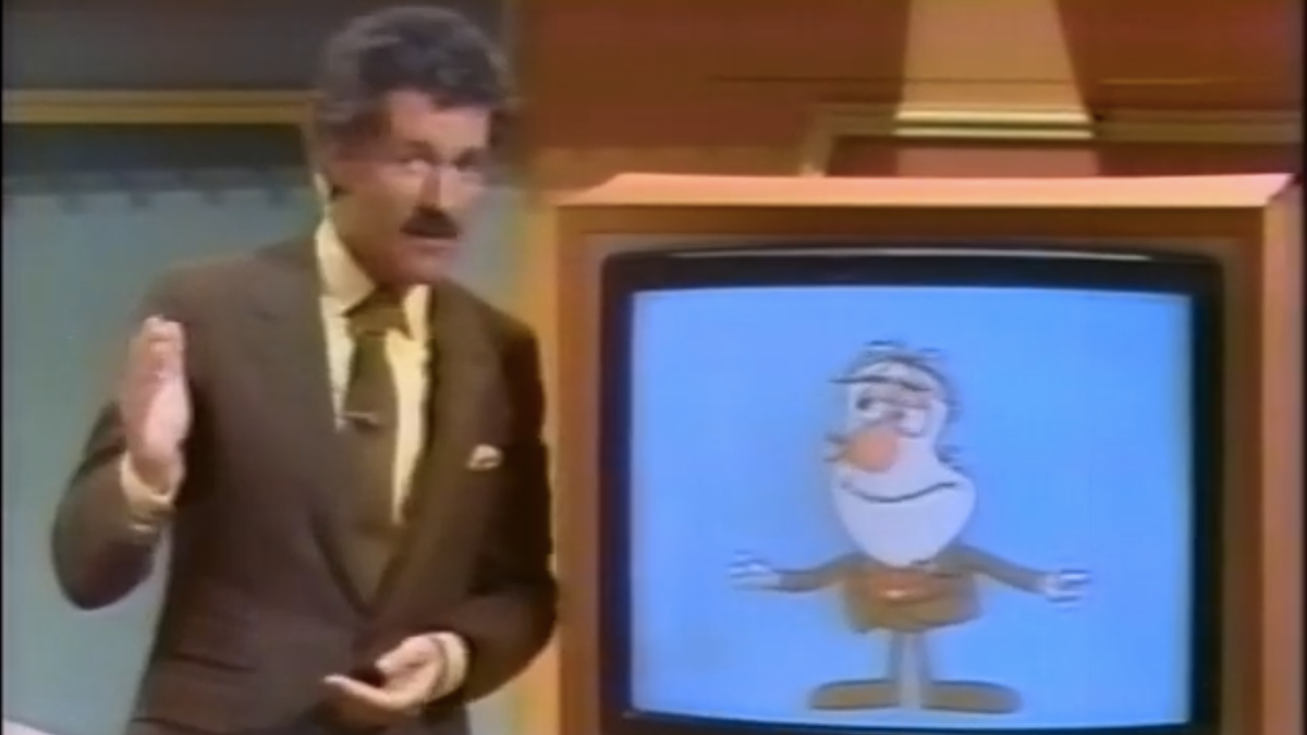 Alex Trebek hosted a bizarre game show with a digitized puppet named