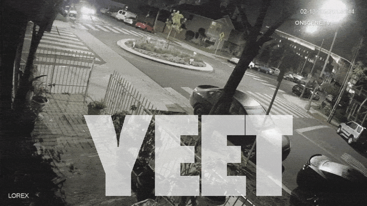 Watch A Suspected Drunk Driver Launch Her Car Over A Roundabout And Into The Air