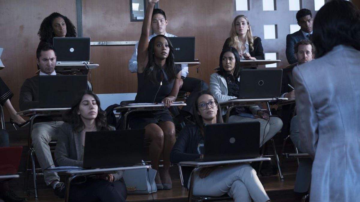 Michaela Channels Her Inner Annalise In A Low Voltage How To Get