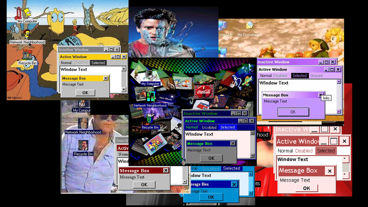 Incredible Collection of u002790s Windows Desktop Themes