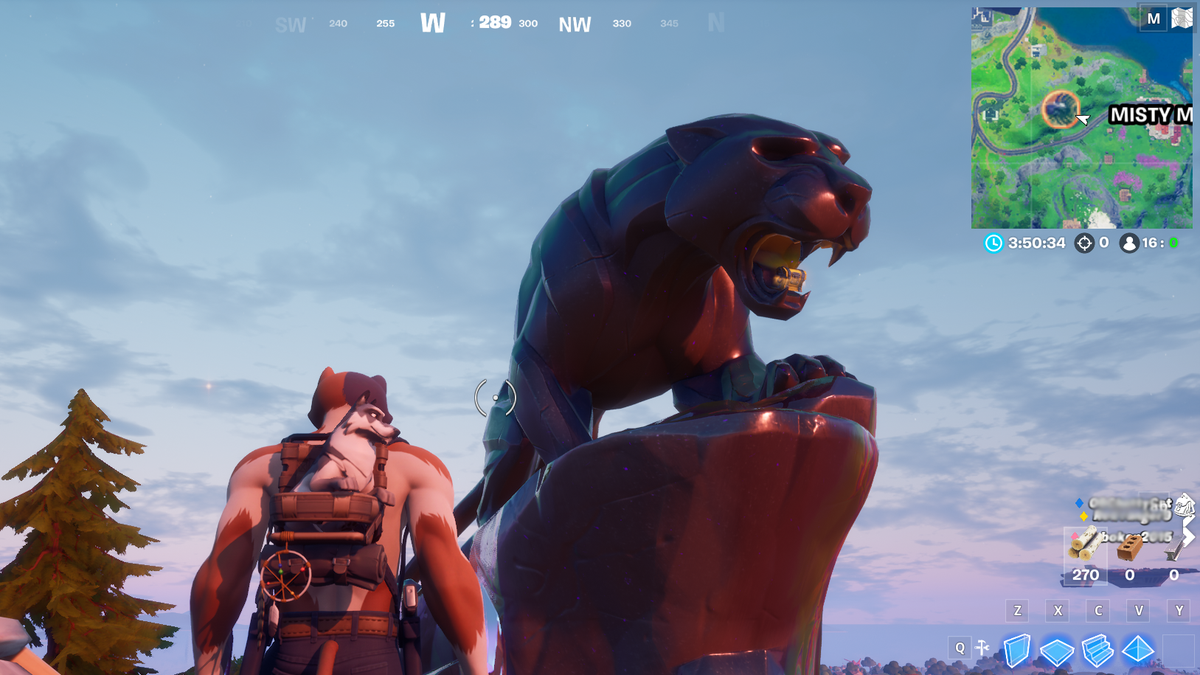 Fortnite S Latest Marvel Map Change Adds A Black Panther Statue - roblox and fortnite ant fortnite ant twitter