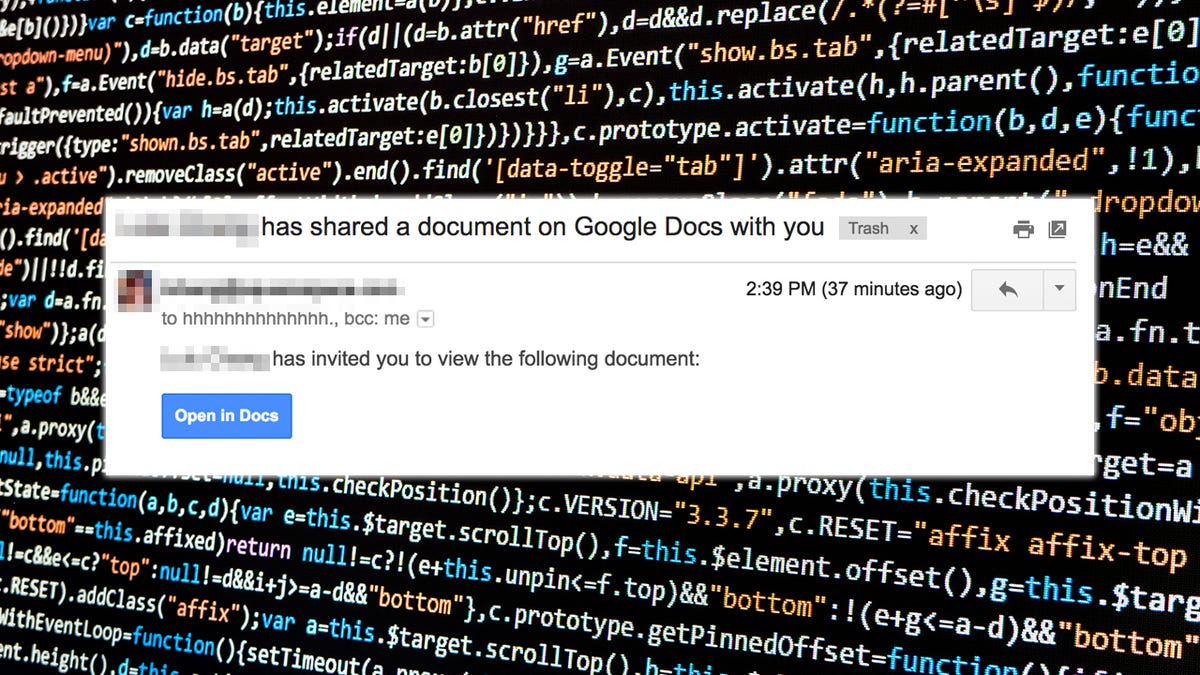 A Dangerously Convincing Google Docs Phishing Scam Is Spreading