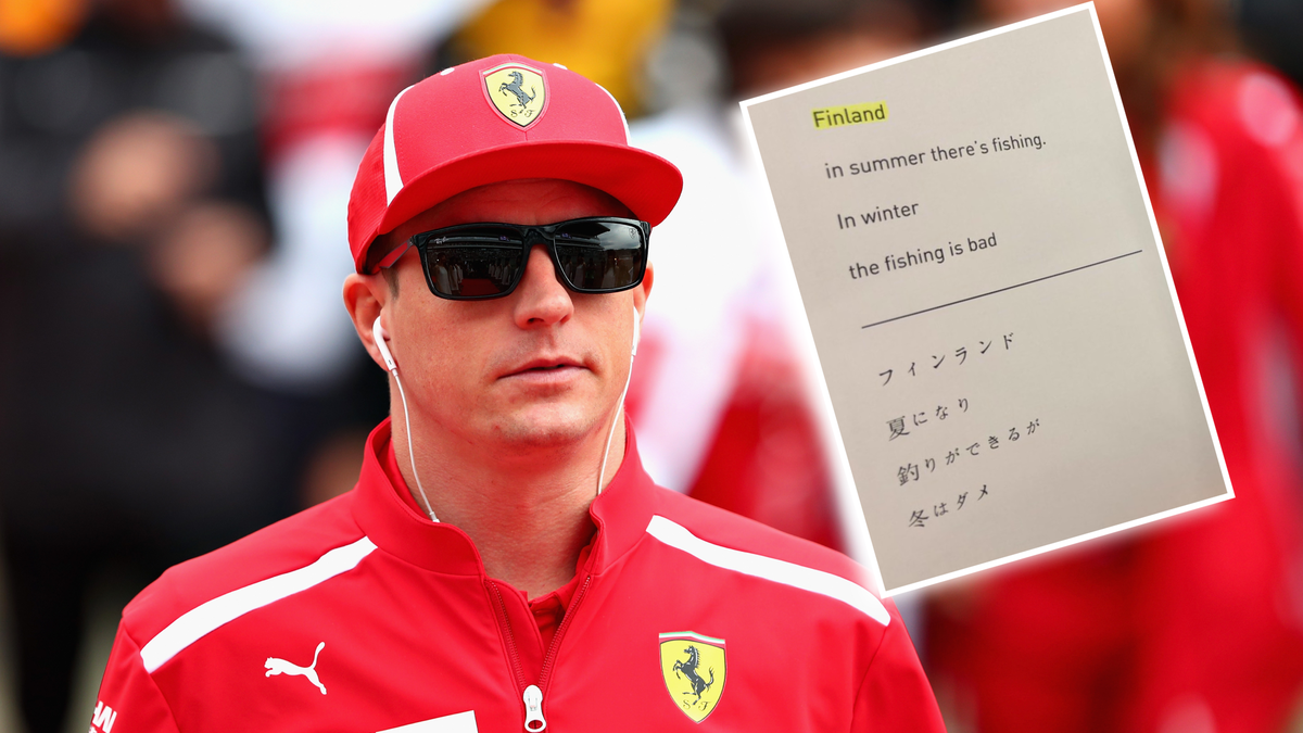 Kimi Raikkonen S Book Of Haiku Is Perhaps The Best Thing