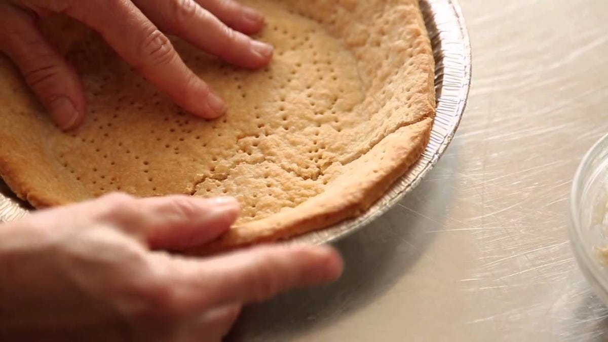 Fix a Cracked Pie Crust With a Bit of Flour and Water
