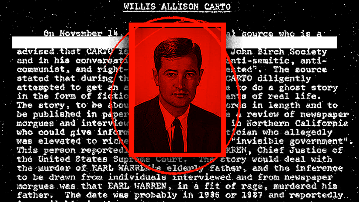video the cia facebook onion Nazi File FBI on Recently Releases Willis Neo Carto,