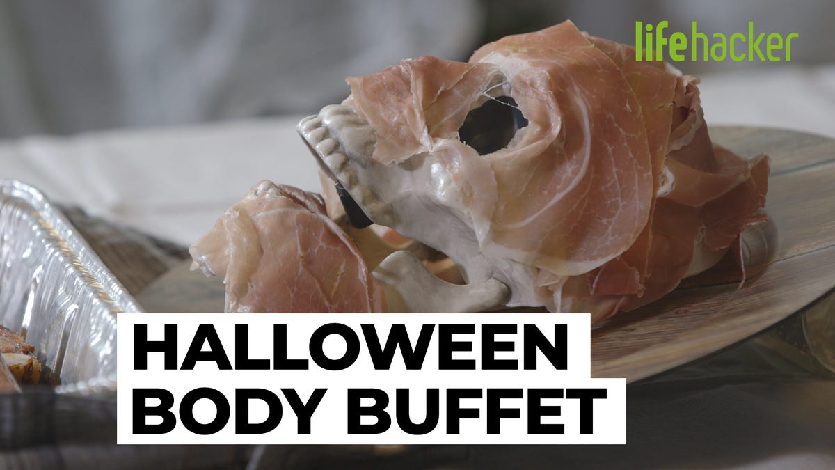 How to Make a Halloween Dead Body Buffet Out of BBQ Meats