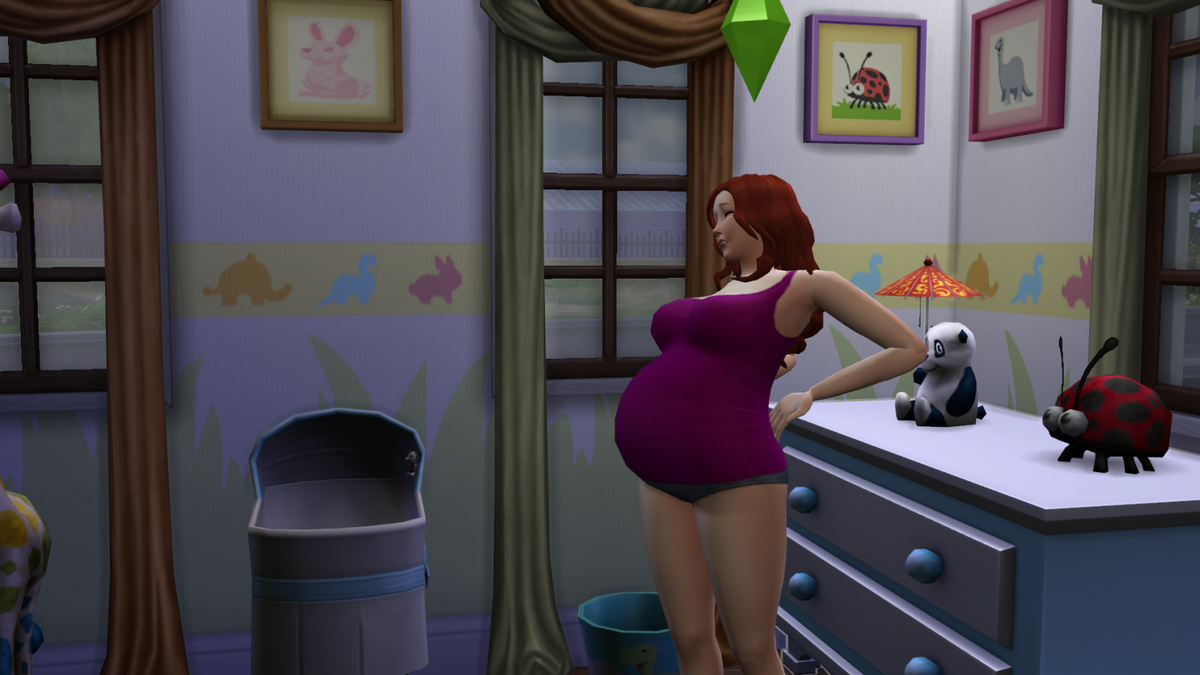 pregnant belly mod sims 4
