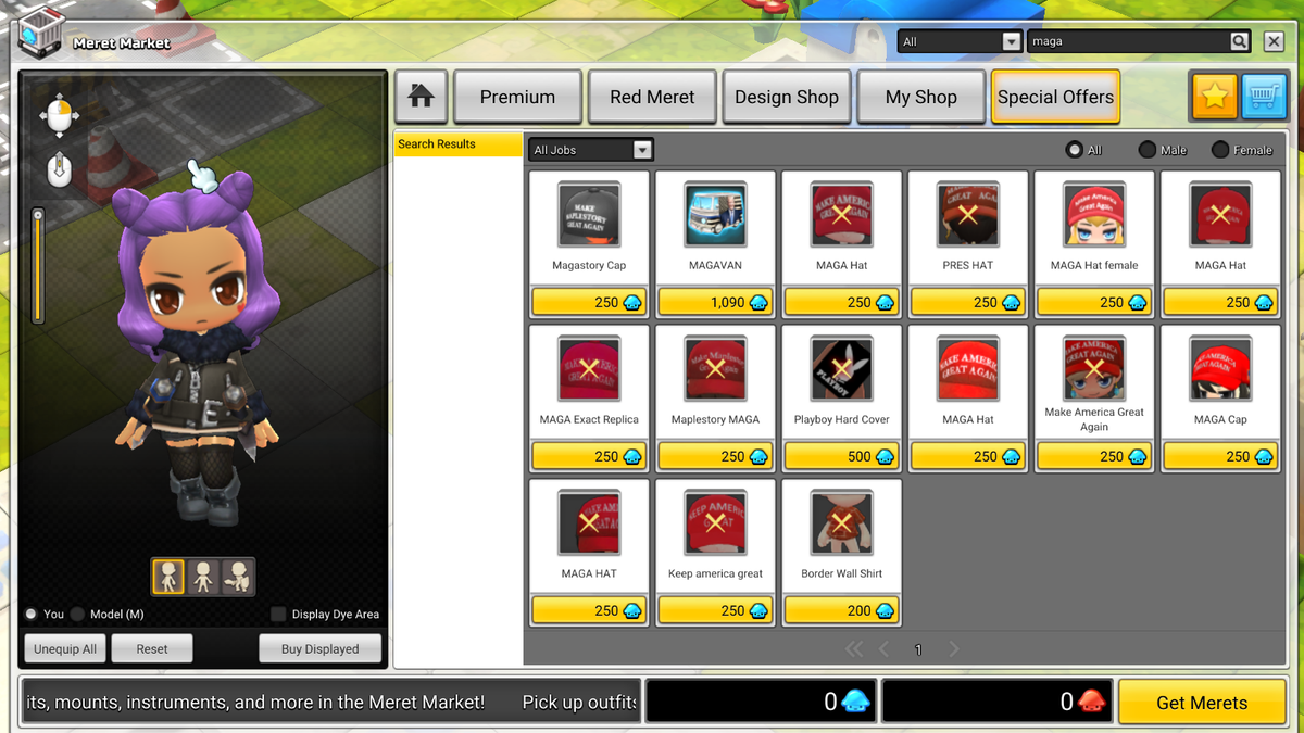 Maplestory 2 Players Keep Submitting And Selling Bigoted Items To