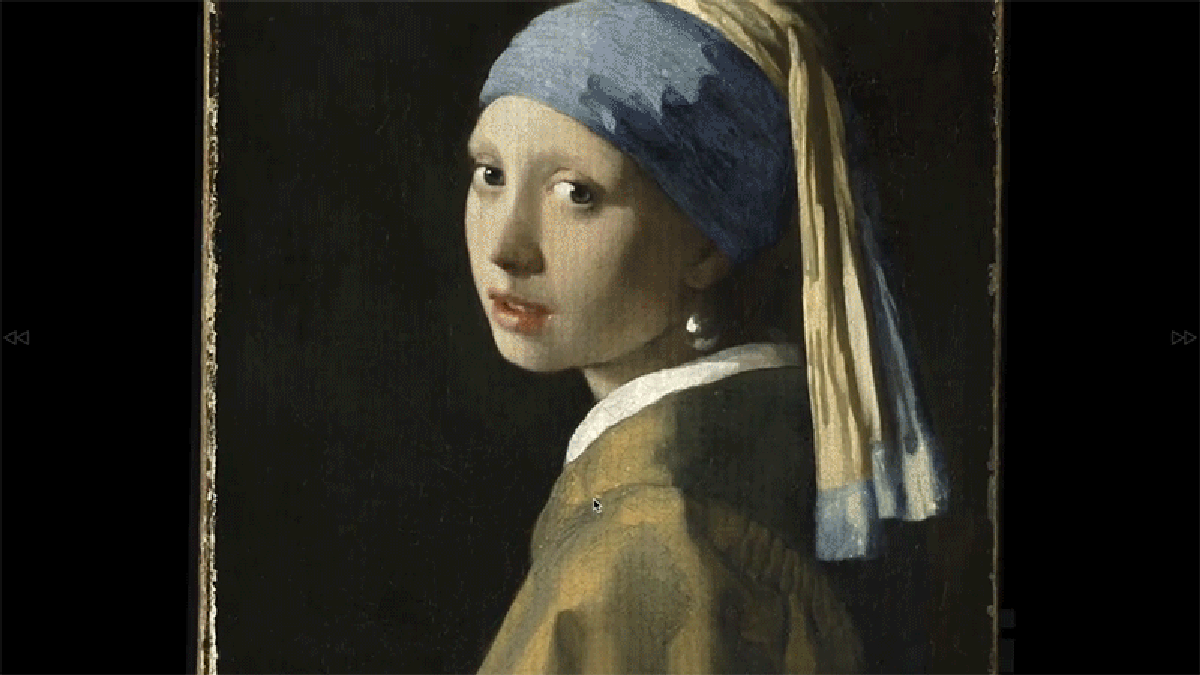 10 billion pixel scan of Vermeer’s “Girl with a Pearl Earring”