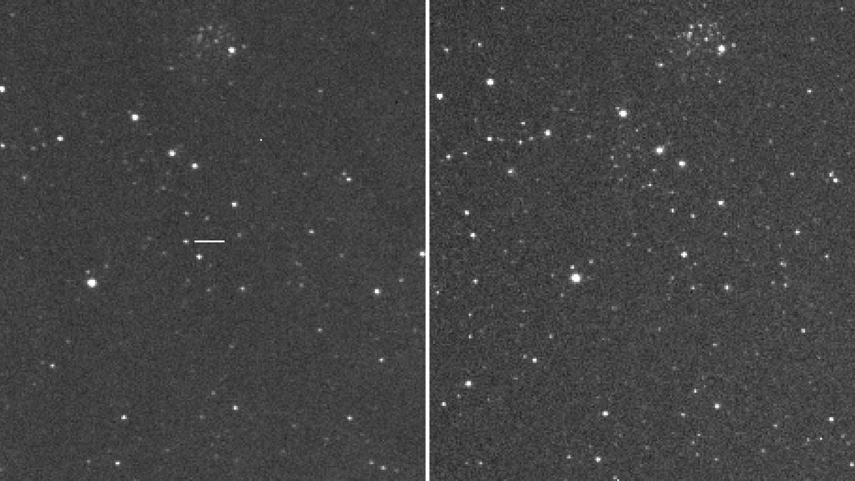 The amateur astronomer notices a rare new visibility