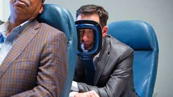 Image for $165 Airplane Face Rest Promises a More Comfortable Flight