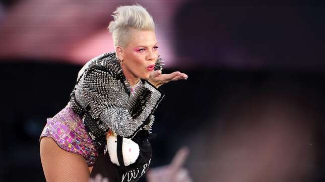 Image for Pink kicks man out of concert for circumcision message