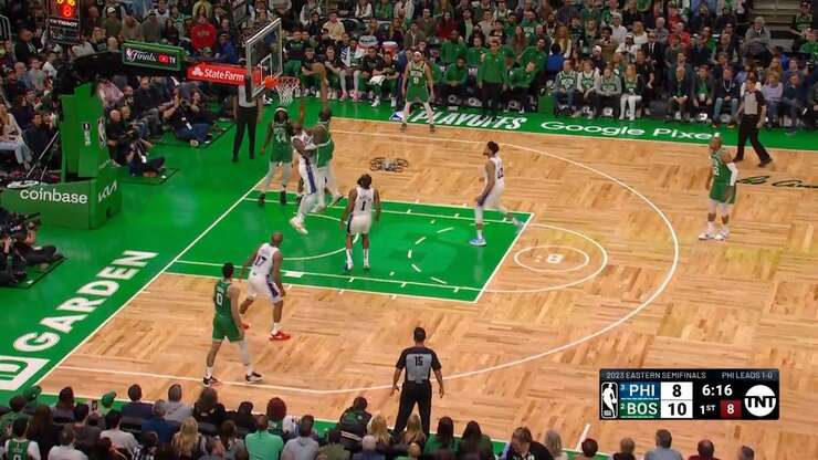 Image for Celtics-Sixers Game on TNT foisted an unnecessary drone upon us