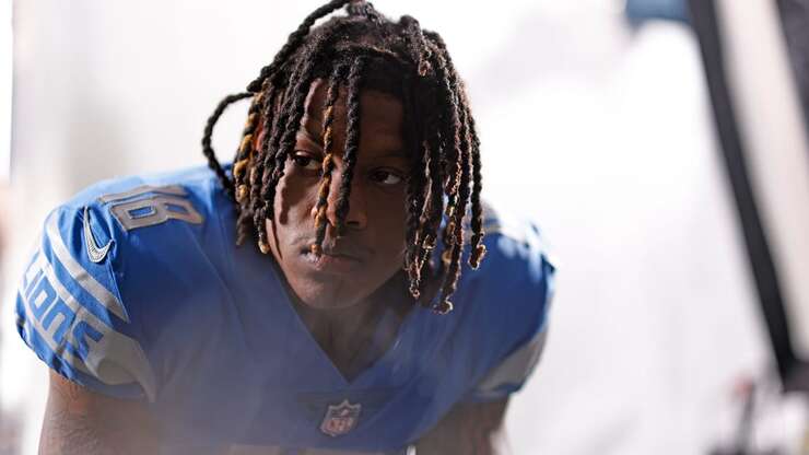 Image for Detroit Lions WR Jameson Williams among 5 NFL players suspended by league for gambling policy violations
