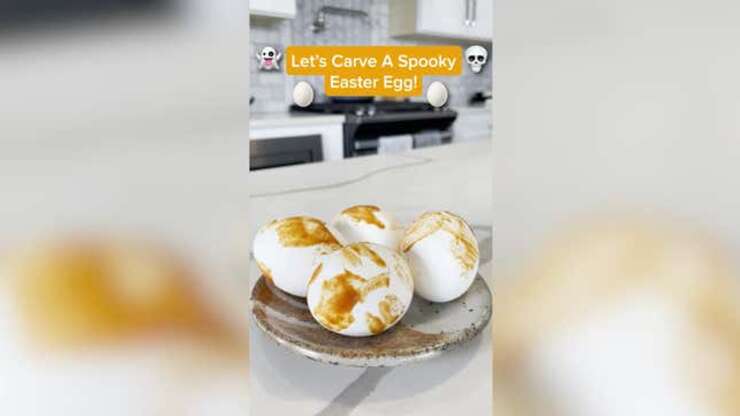 Image for How To Carve A Spooky Easter Egg