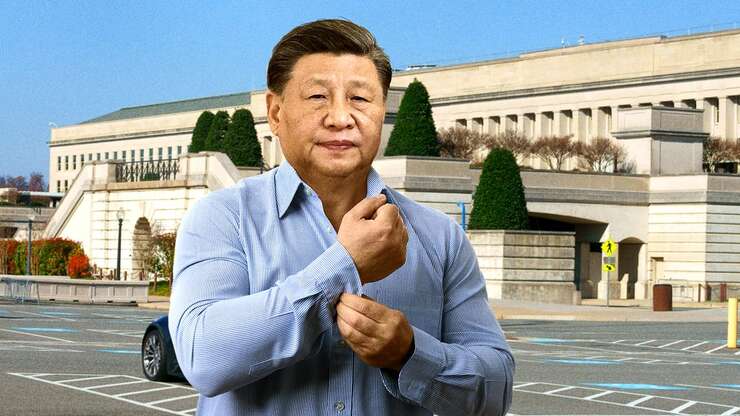Image for Pentagon Officials Panic After Chinese President Shows Up To Fight Them In Parking Lot