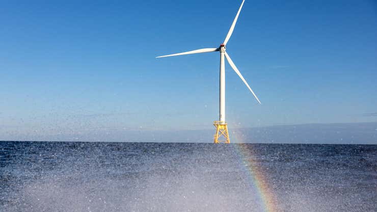 图像为拜登批准在美国最大的海上风电项目