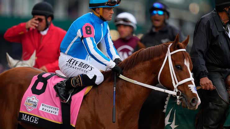 Image for Kentucky Derby winner Mage doesn’t disrespect horse racing by saying yea not 'neigh' to Preakness