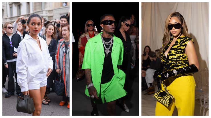 Image for What Black Celebs Are Wearing To Milan Fashion Week 2023