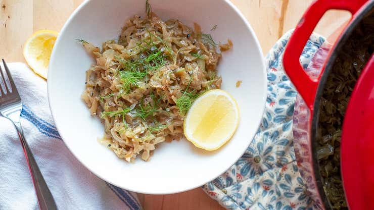 Image for This Vegan Cabbage Dish Is Perfect for a Cozy Book Club
