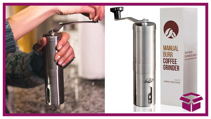 Image for Grind Your Own Coffee Beans just in time for National Coffee Day With 20% Off of this Manual Grinder
