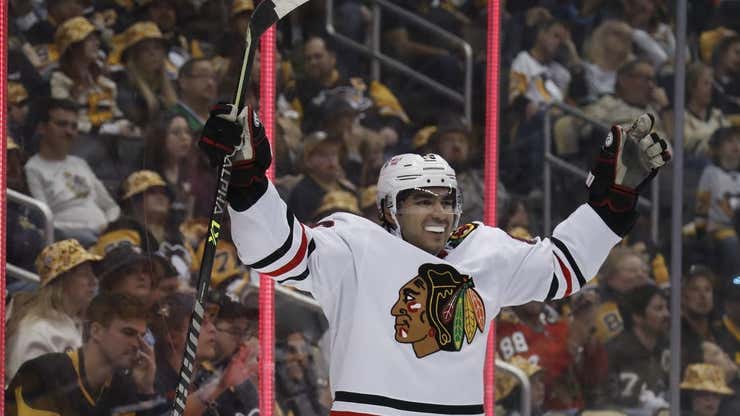 Image for Blackhawks re-sign Andreas Athanasiou to 2-year deal